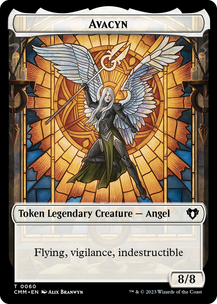 Copy (54) // Avacyn Double-Sided Token [Commander Masters Tokens] | Total Play