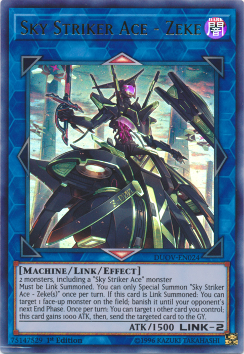 Sky Striker Ace - Zeke [DUOV-EN024] Ultra Rare | Total Play
