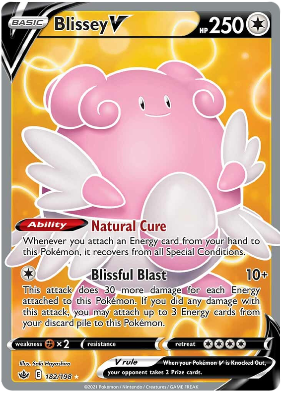 Blissey V (182/198) [Sword & Shield: Chilling Reign] | Total Play