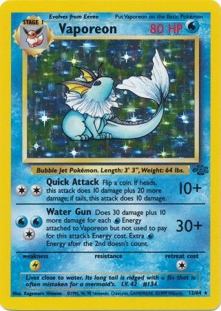 Vaporeon (12/64) [Jungle Unlimited] | Total Play