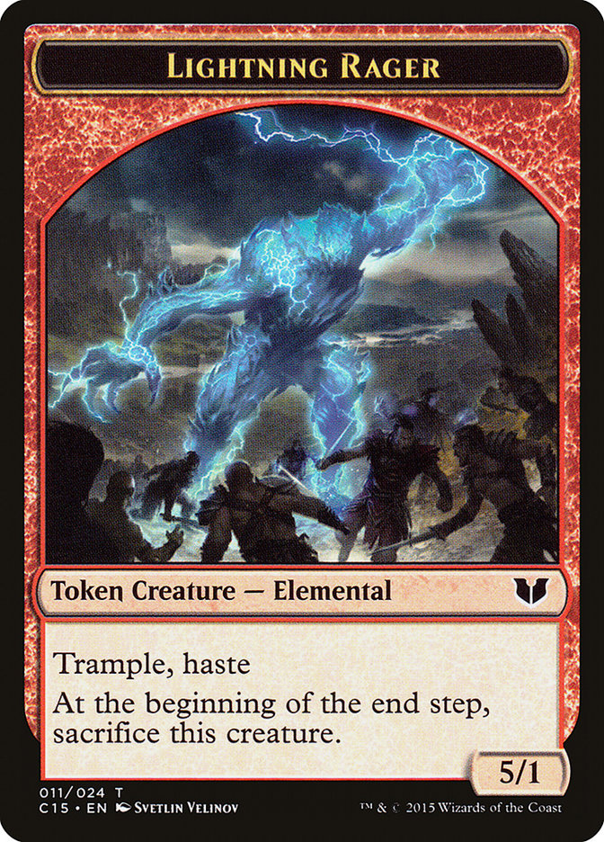 Lightning Rager // Lightning Rager Double-Sided Token [Commander 2015 Tokens] | Total Play