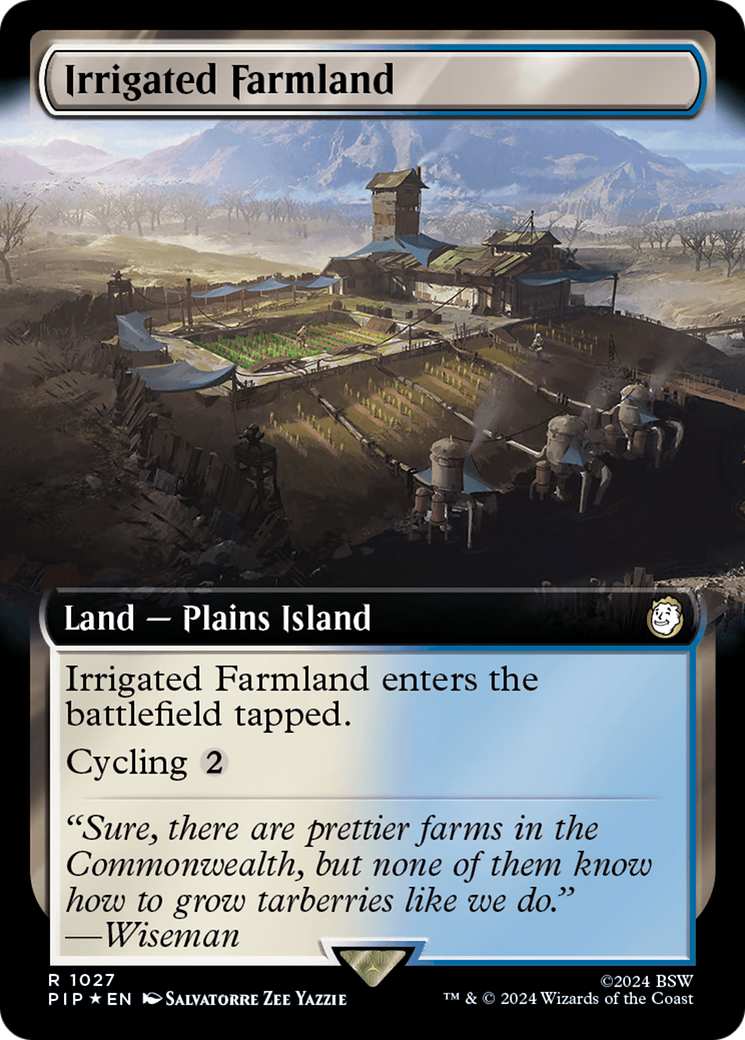 Irrigated Farmland (Extended Art) (Surge Foil) [Fallout] | Total Play