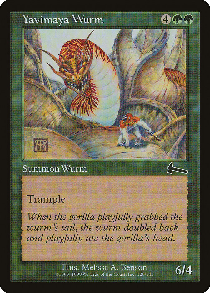 Yavimaya Wurm [Urza's Legacy] | Total Play