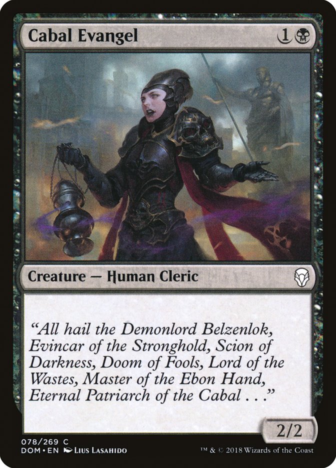Cabal Evangel [Dominaria] | Total Play