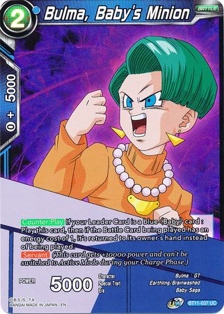 Bulma, Baby's Minion (BT11-037) [Vermilion Bloodline 2nd Edition] | Total Play