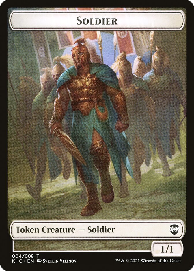 Bird (005) // Soldier Double-Sided Token [Kaldheim Commander Tokens] | Total Play
