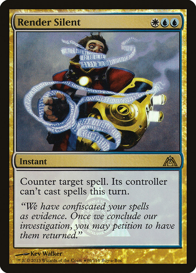 Render Silent (Buy-A-Box) [Dragon's Maze Promos] | Total Play