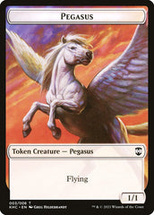 Kithkin Soldier // Pegasus Double-Sided Token [Kaldheim Commander Tokens] | Total Play