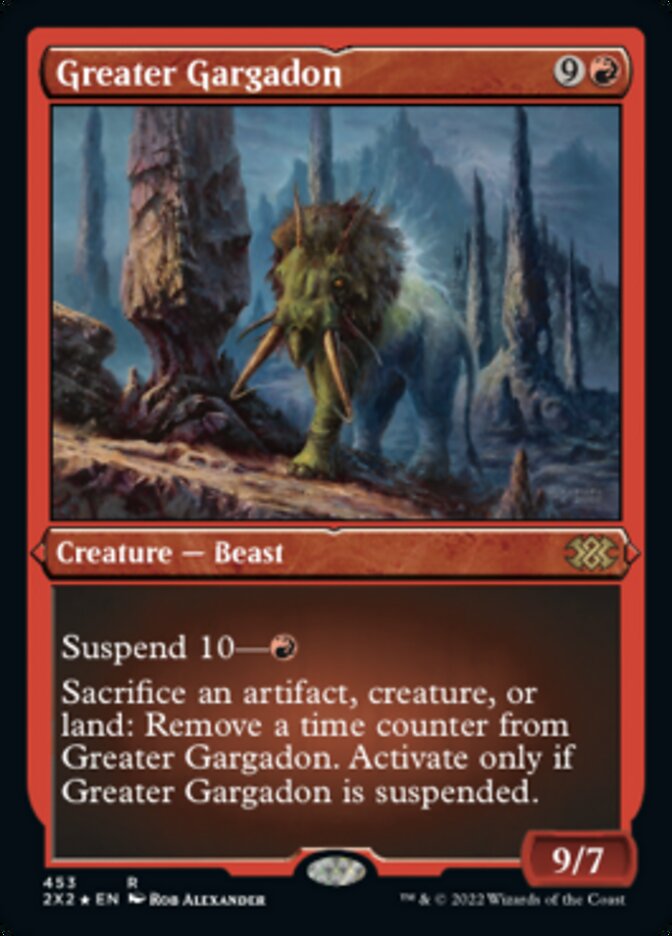 Greater Gargadon (Foil Etched) [Double Masters 2022] | Total Play