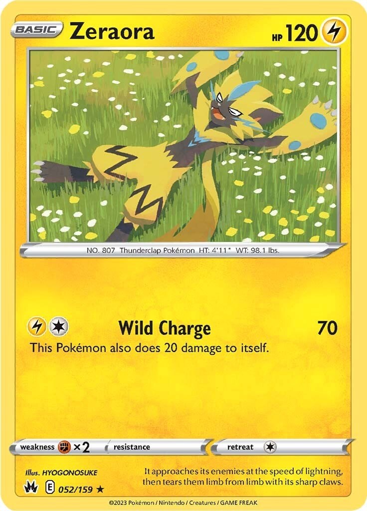 Zeraora (052/159) [Sword & Shield: Crown Zenith] | Total Play