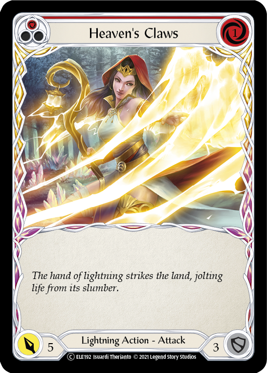 Heaven's Claws (Red) [U-ELE192] (Tales of Aria Unlimited)  Unlimited Rainbow Foil | Total Play