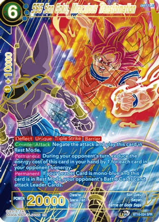 SSG Son Goku, Miraculous Transformation (SPR) (BT16-024) [Realm of the Gods] | Total Play