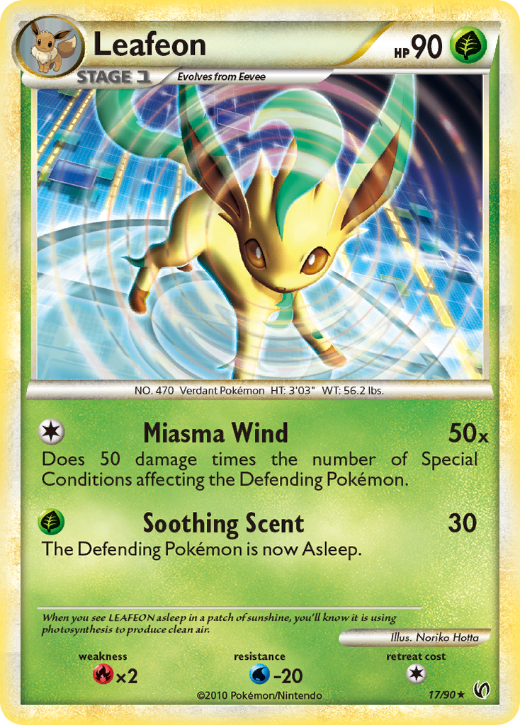 Leafeon (17/90) [HeartGold & SoulSilver: Undaunted] | Total Play