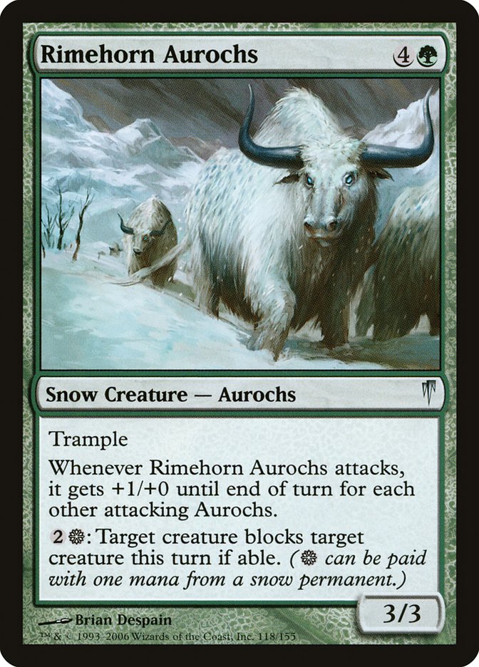 Rimehorn Aurochs [Coldsnap] | Total Play
