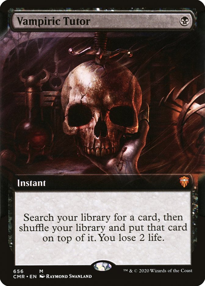 Vampiric Tutor (Extended Art) [Commander Legends] | Total Play
