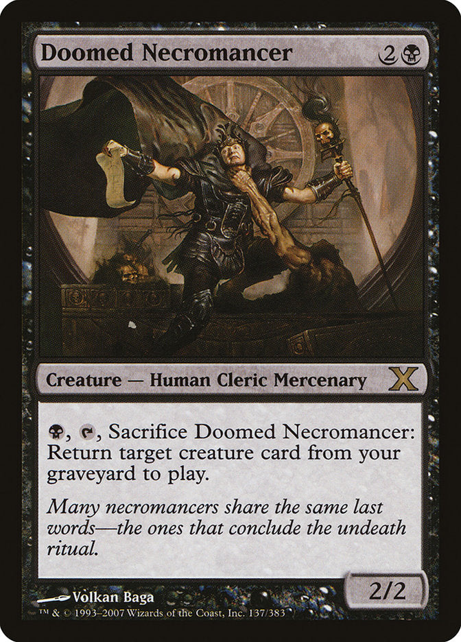 Doomed Necromancer [Tenth Edition] | Total Play