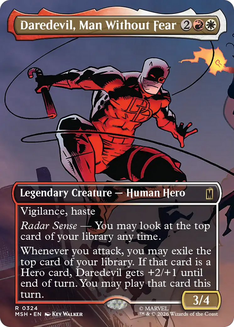 Daredevil, Man Without Fear (Borderless) (0324) [Marvel Super Heroes] | Total Play
