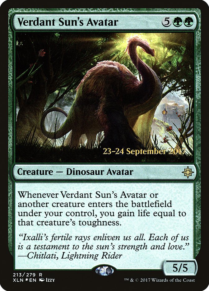 Verdant Sun's Avatar [Ixalan Prerelease Promos] | Total Play