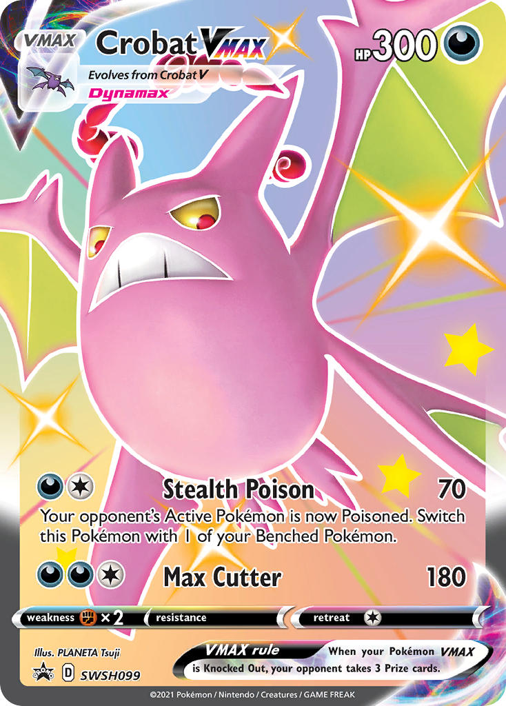 Crobat VMAX (SWSH099) (Jumbo Card) [Sword & Shield: Black Star Promos] | Total Play