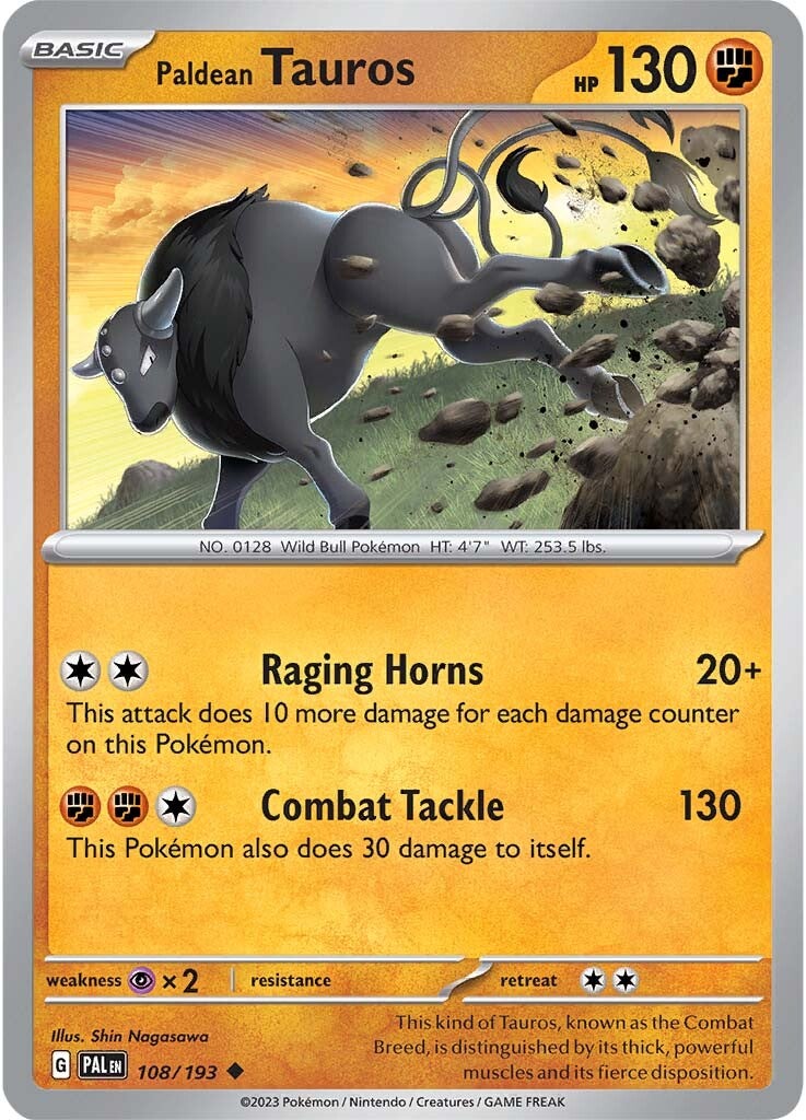 Paldean Tauros (108/193) [Scarlet & Violet: Paldea Evolved] | Total Play