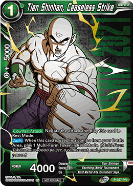 Tien Shinhan, Ceaseless Strike (Gold Stamped) (P-357) [Tournament Promotion Cards] | Total Play
