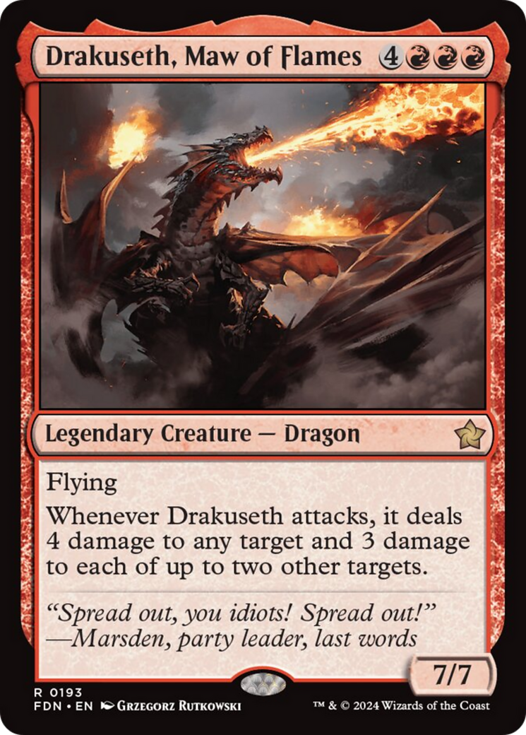 Drakuseth, Maw of Flames [Foundations] | Total Play