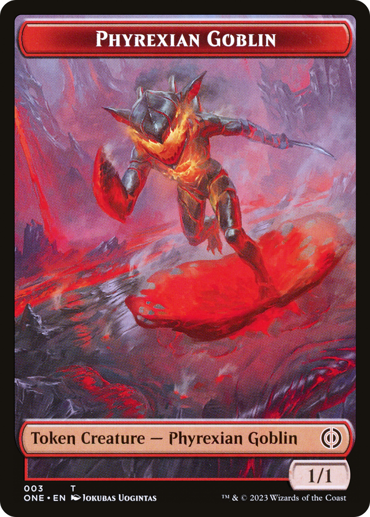 Phyrexian Goblin Token [Phyrexia: All Will Be One Tokens] | Total Play