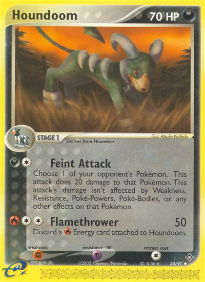 Houndoom (34/97) [EX: Dragon] | Total Play