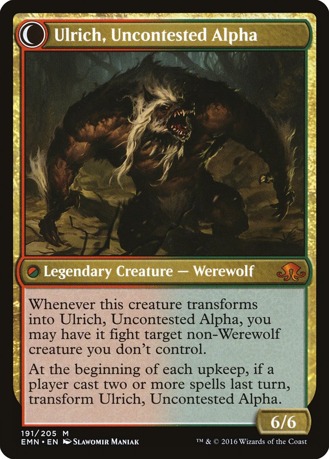Ulrich of the Krallenhorde // Ulrich, Uncontested Alpha [Eldritch Moon] | Total Play