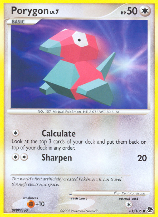 Porygon (81/106) [Diamond & Pearl: Great Encounters] | Total Play
