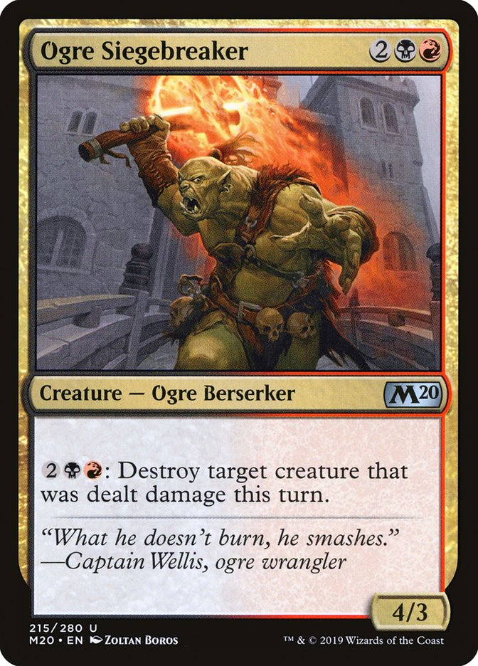 Ogre Siegebreaker [Core Set 2020] | Total Play