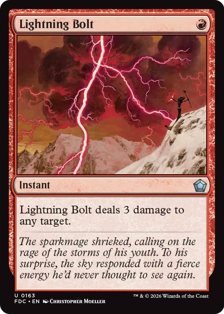Lightning Bolt [Foundations Commander] | Total Play