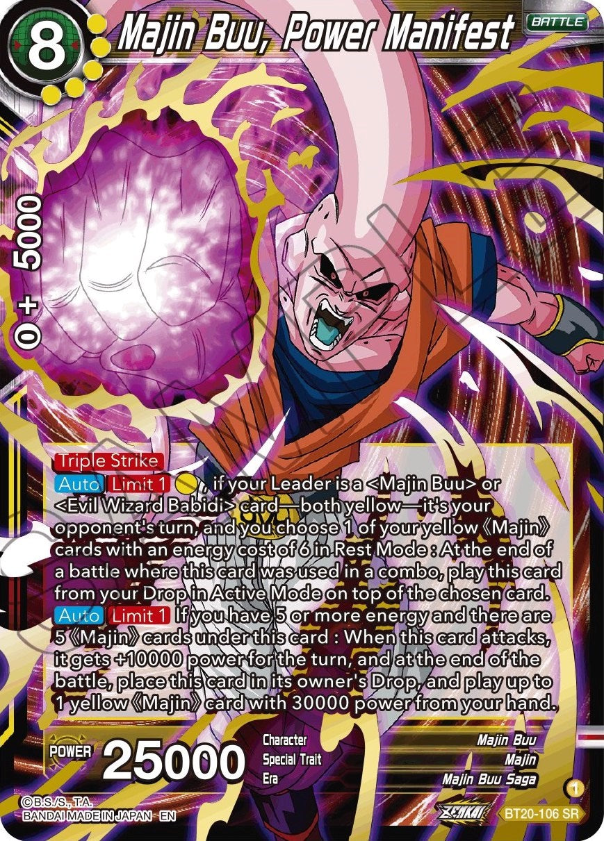 Majin Buu, Power Manifest (BT20-106) [Power Absorbed] | Total Play