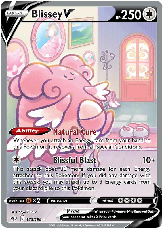 Blissey V (183/198) [Sword & Shield: Chilling Reign] | Total Play