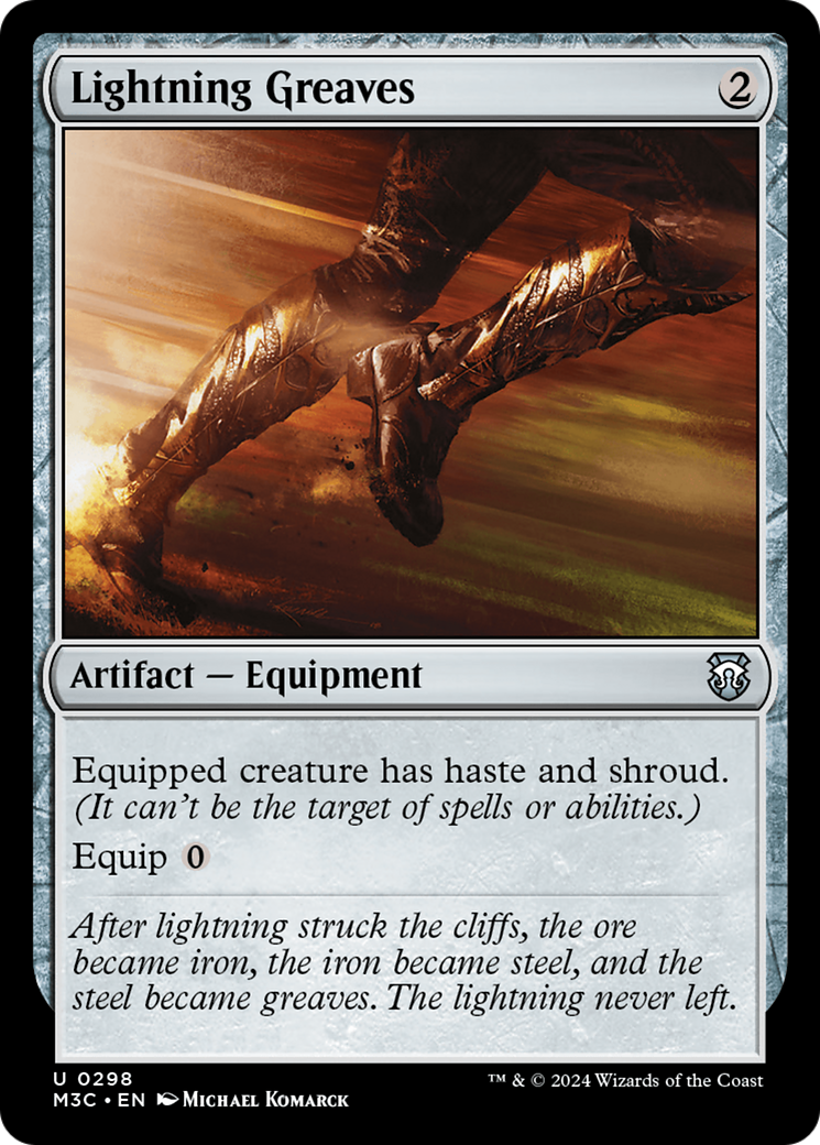 Lightning Greaves (Ripple Foil) [Modern Horizons 3 Commander] | Total Play