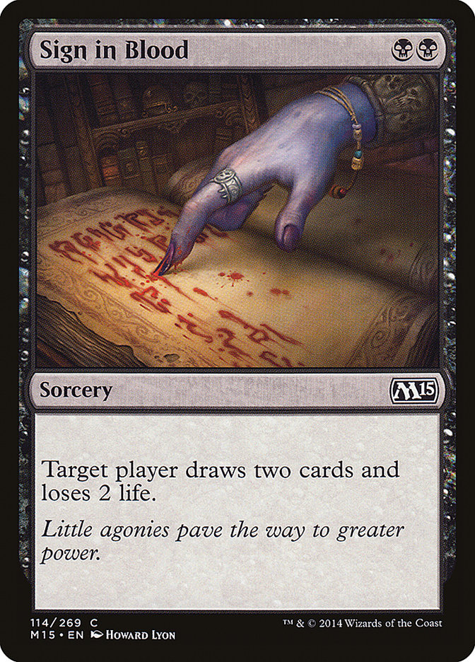 Sign in Blood [Magic 2015] | Total Play