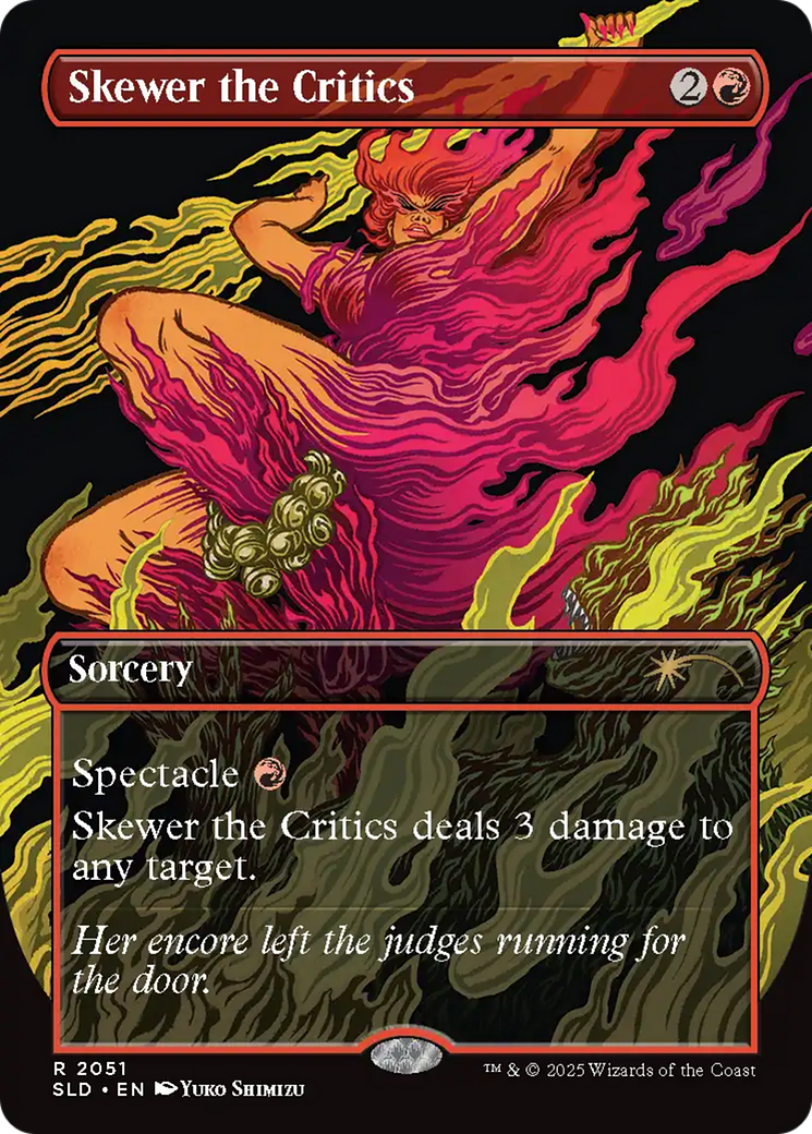 Skewer the Critics (2051) (Rainbow Foil) [Secret Lair Drop Series] | Total Play