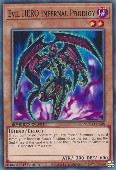 Evil HERO Infernal Prodigy [SGX3-ENA08] Common | Total Play