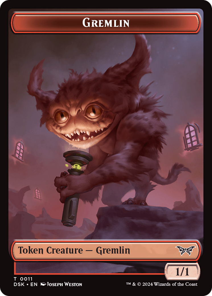 Gremlin Token [Duskmourn: House of Horror Tokens] | Total Play