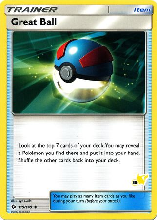 Great Ball (119/149) (Pikachu Stamp #38) [Battle Academy 2020] | Total Play