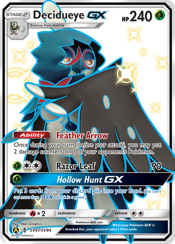 Decidueye GX (SV47/SV94) [Sun & Moon: Hidden Fates - Shiny Vault] | Total Play