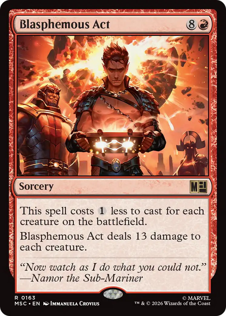 Blasphemous Act (Surge Foil) [Marvel Super Heroes Commander] | Total Play