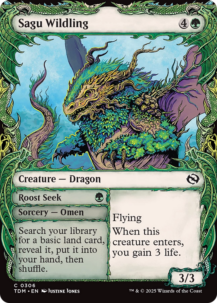 Sagu Wildling (Showcase) [Tarkir: Dragonstorm] | Total Play