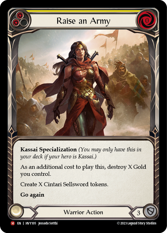 Raise an Army [HVY105] (Heavy Hitters)  Rainbow Foil | Total Play