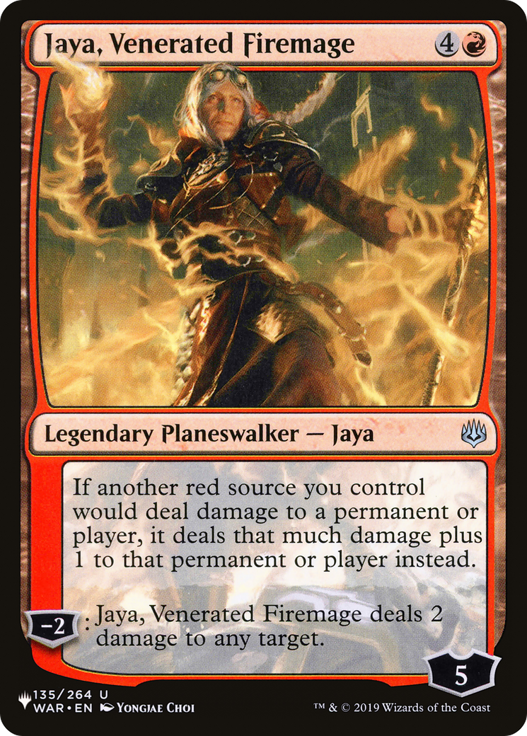 Jaya, Venerated Firemage [The List Reprints] | Total Play