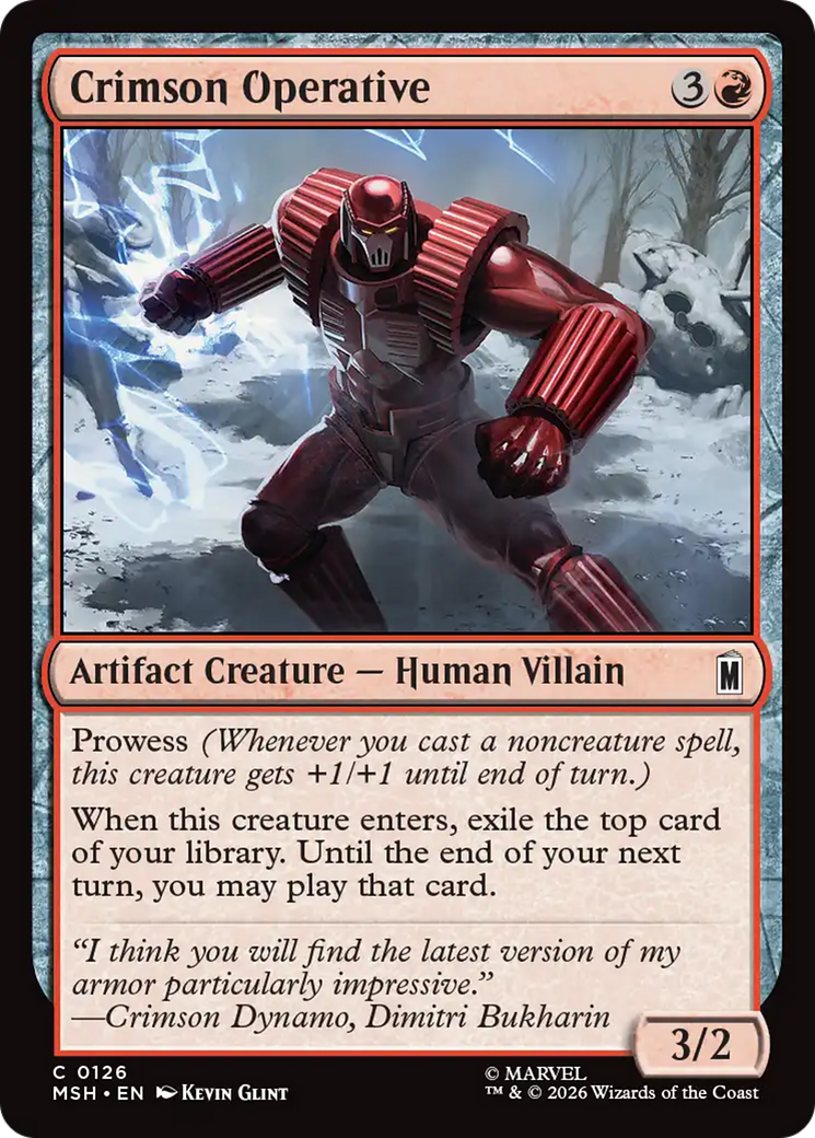 Crimson Operative [Marvel Super Heroes] | Total Play
