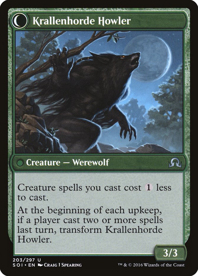 Duskwatch Recruiter // Krallenhorde Howler [Shadows over Innistrad] | Total Play