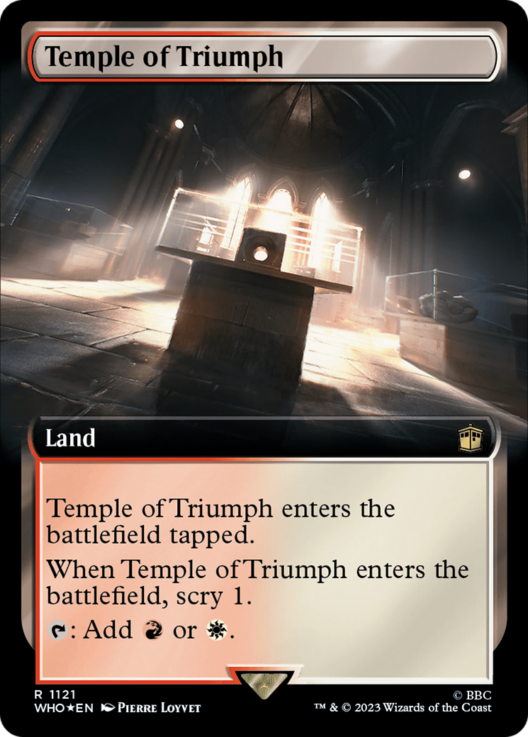 Temple of Triumph (Extended Art) (Surge Foil) [Doctor Who] | Total Play