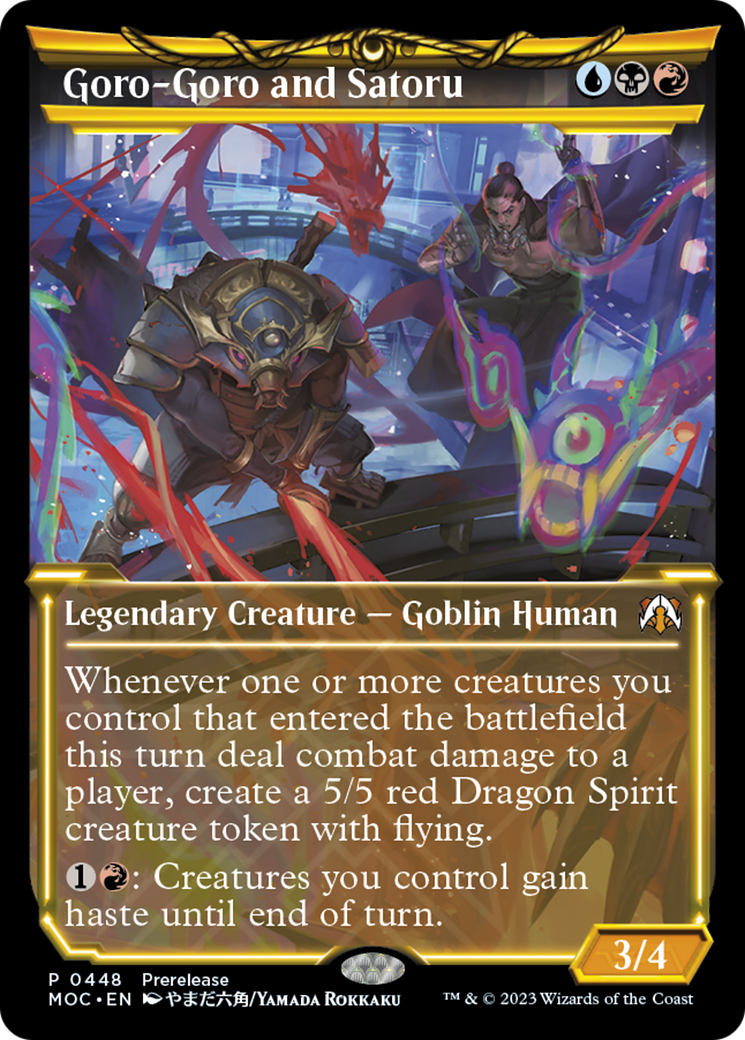 Goro-Goro and Satoru (Showcase Planar Booster Fun) [March of the Machine Commander Prerelease Promos] | Total Play