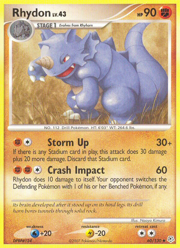 Rhydon (60/130) [Diamond & Pearl: Base Set] | Total Play